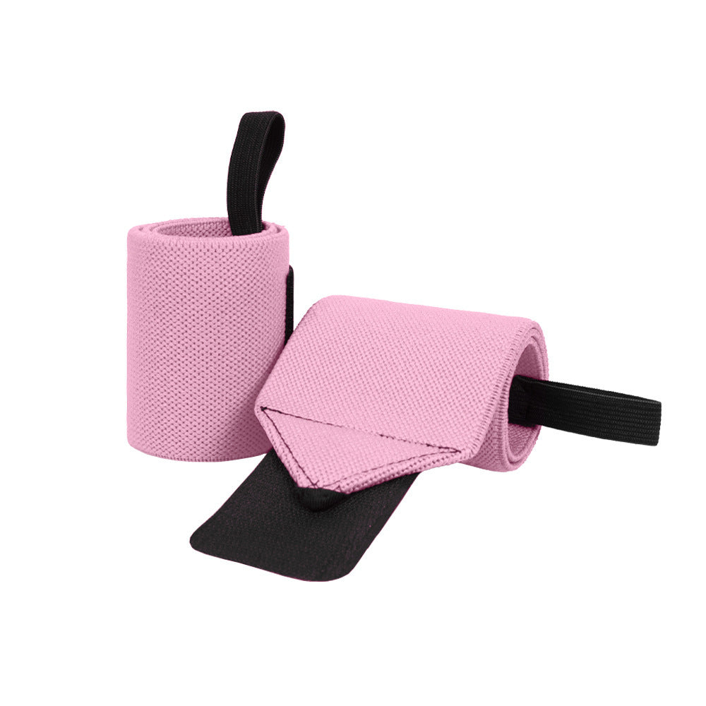 Power Lifting Bench Press Anti-sprain Professional Sports Pressure Booster Stripe Wrist Winding Elastic Bandage