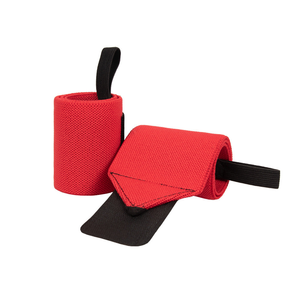 Power Lifting Bench Press Anti-sprain Professional Sports Pressure Booster Stripe Wrist Winding Elastic Bandage